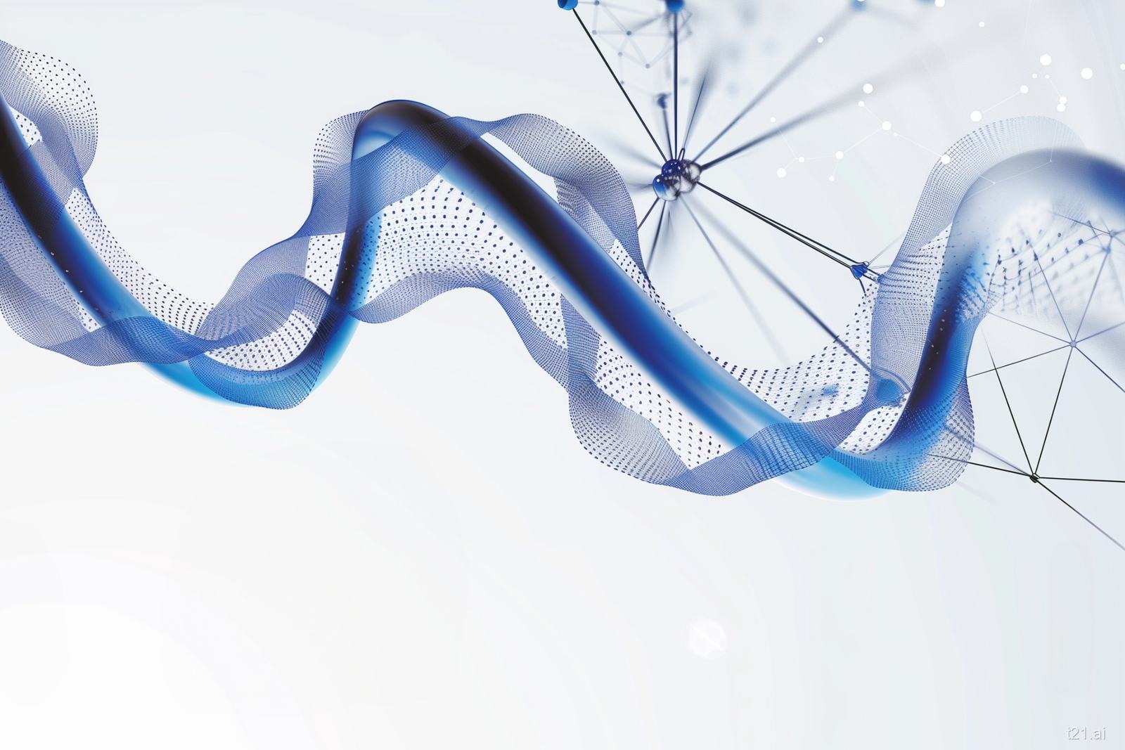 Dotted chromosome ribbon from the book cover